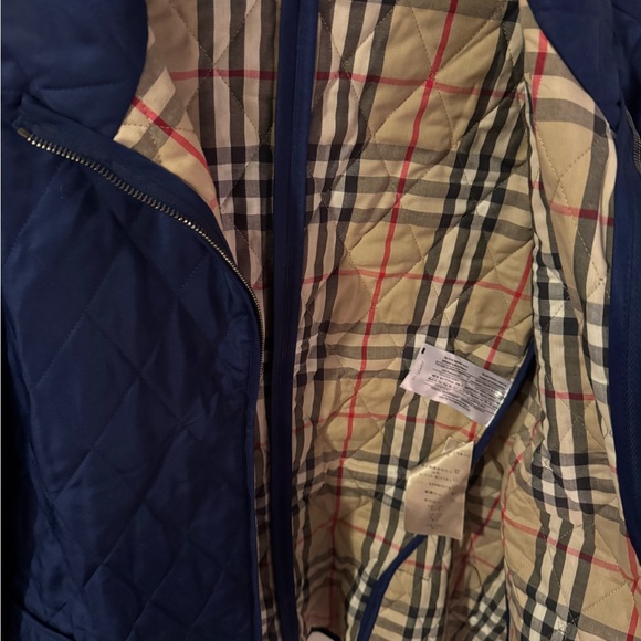 Burberry jacket navy blue used size medium - Picture 3 of 8